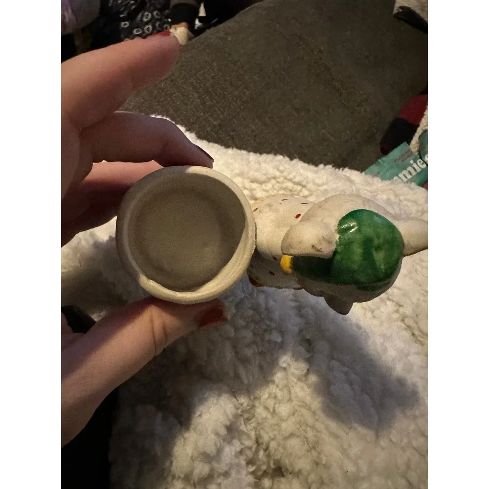 Vintage Home For Holidays Ceramic Mr Mouse Candle‎ Holder Kmart Christmas Decor